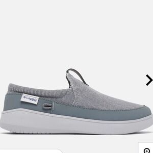 Columbia Big Kids' PFG Boatside™ Shoe in Grey Steel/Columbia Grey Size 4